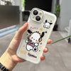 Japanese Cartoon Cute PC Listen Music Matt Full Protect Design iPhone Case PLUS XS XR X 11 12 13 14 15 16 Pro Promax