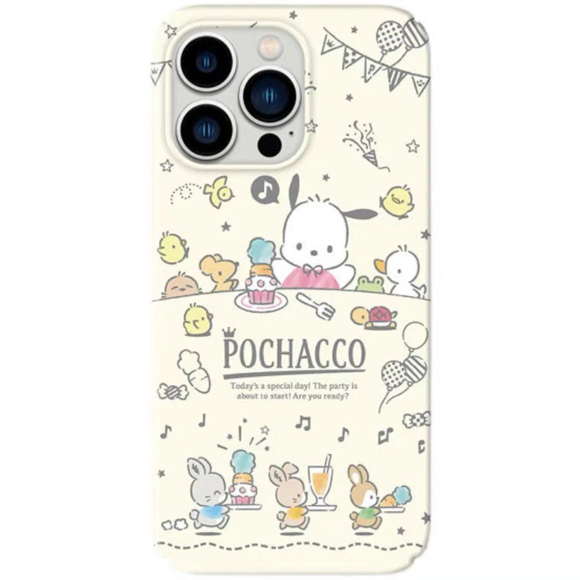 Japanese Cartoon PC Tea Party iPhone Case PLUS XS XR X 11 12 13 14 15 Pro Promax