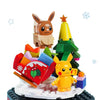 ポケモン クリスマス オルゴール ピカチュウとイーブイ ブロックおもちゃコレクション