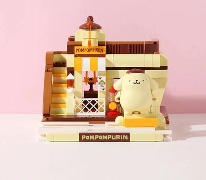 Sanrio Pompompurin Pudding Factory Building Blocks Toy Collections