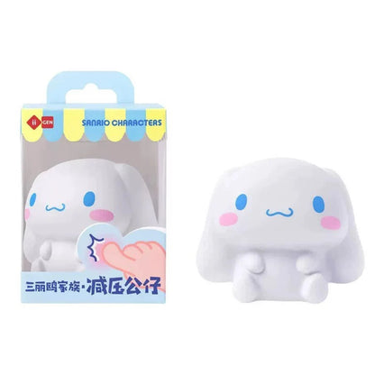 Sanrio Stress Relief PU Toys Hello Kitty My Melody Kuromi Cinnamoroll Pompompurin Toy Collections