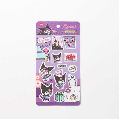 Sanrio Comics Style Hello Kitty Kuromi Pochacco Cinnamoroll Coated Paper Stickers