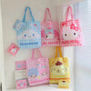 Tote Bag with Pouch Pocket Hello Kitty My Melody Little Twin Stars Cinnamoroll Pompompurin