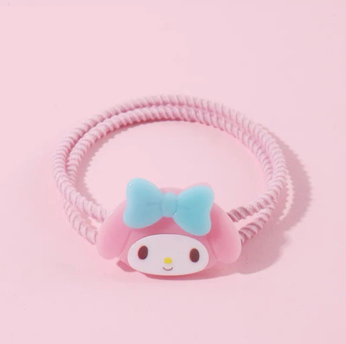 Sanrio Big Head Acrylic Hair Tie Hello Kitty My Melody Cinnamoroll Kuromi
