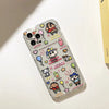 Japanese Cartoon 2D Print Crayon Boy iPhone Case 6 7 8 PLUS SE2 XS XR X 11 12 13 14 15 16 Pro Promax 12mini 13mini