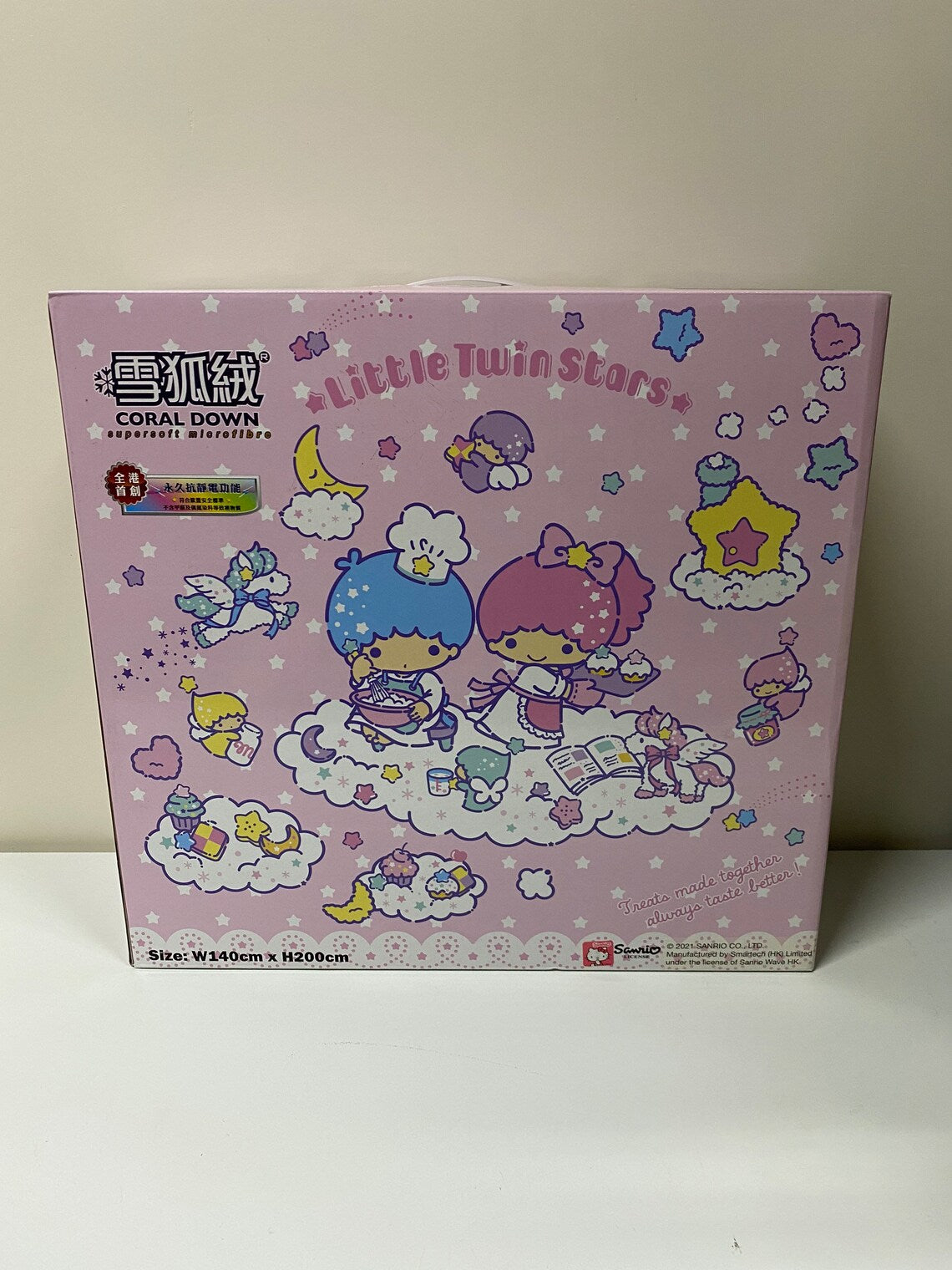 Sanrio X Uji Little Twin Stars Sweets Making Deserts Soft Quilts Pink
