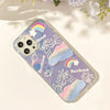 Unicorns with Rainbow Aurora Laser iPhone Case 11 12 13 14 15 Pro Promax 13mini