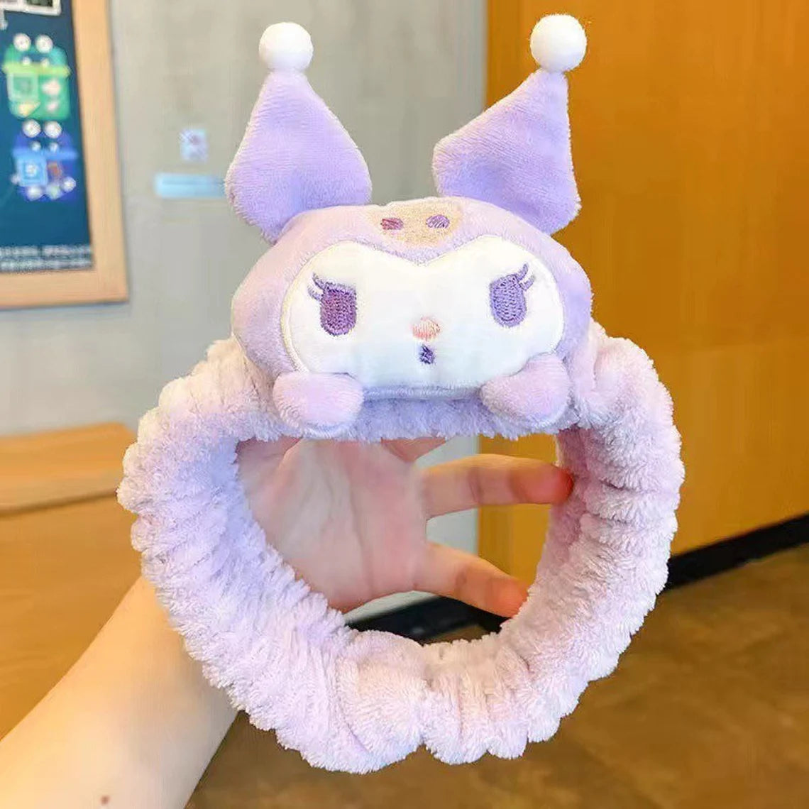 Lay Down on head Melody Kuromi Cinnamoroll Pompompurin Hair Tie Makeup Facial Headband Hairband KawaiiGiftLand